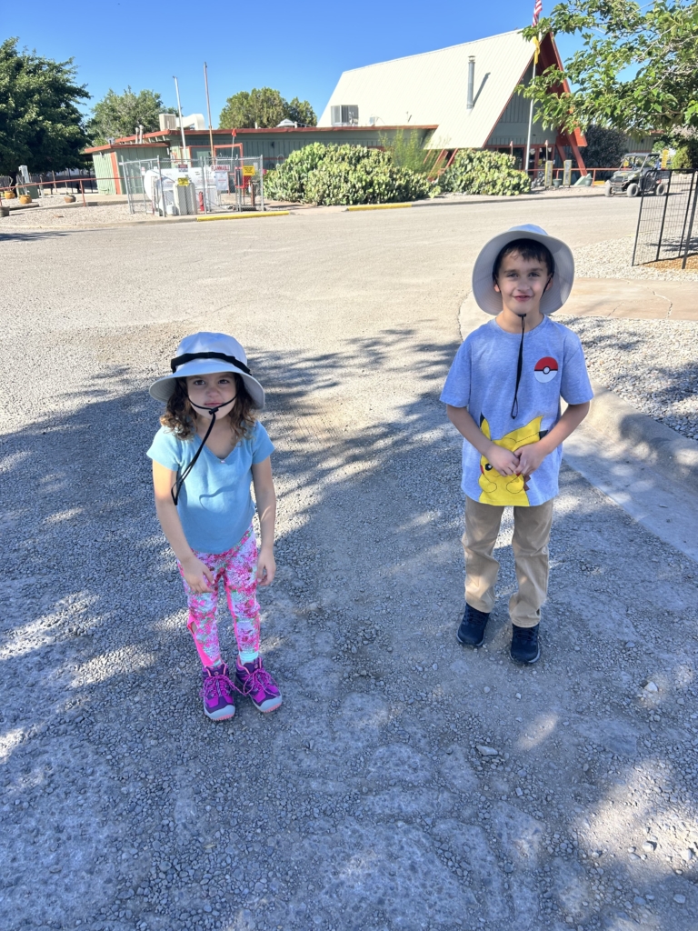 Before heading out to the White Sands park