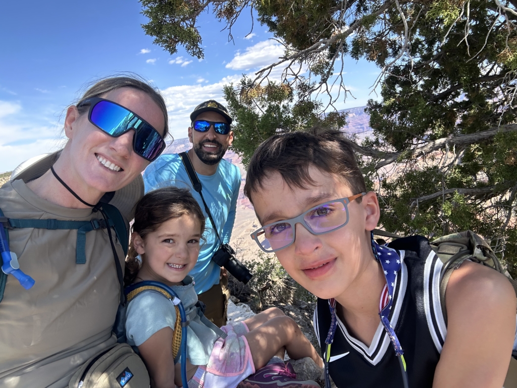 Family picture at Shoshone point and our picnic 