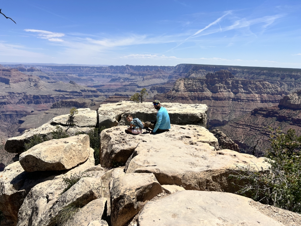 Sophia still always wanting to go to the farthest edge…