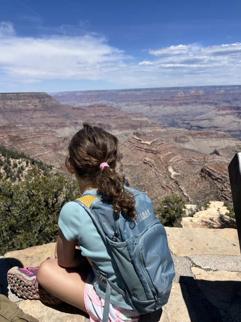 Sophia always wanting to sit on the edge 😂