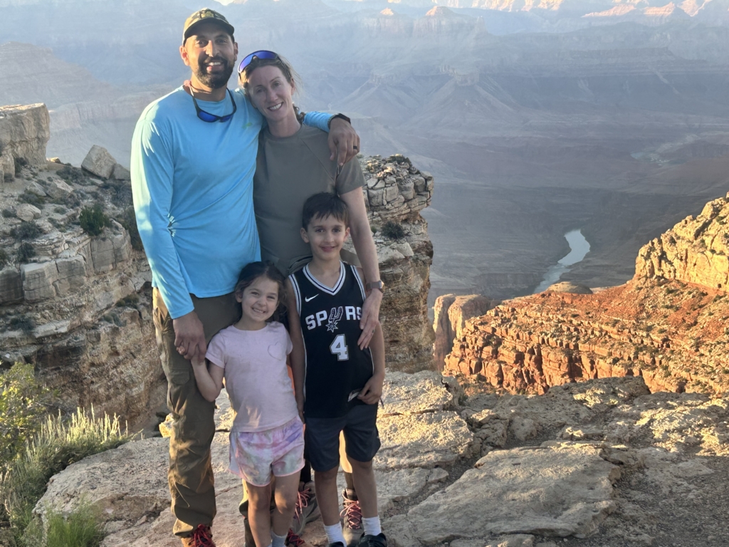 Family pic at Moran Point